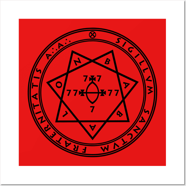 Star of Babalon Wall Art by KhanasWeb